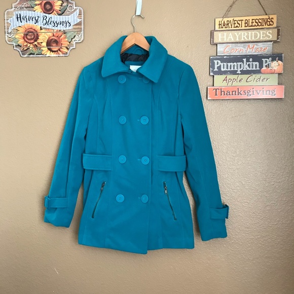 dELiA*s Jackets & Blazers - Peacoat by Delia’s, greenish blue in color